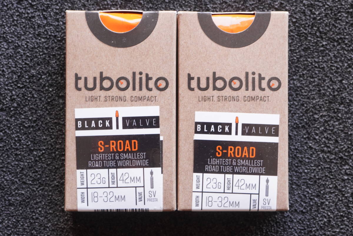 当日発送 2023年モデル 42mm 24g Tubolito(チューボリート) 【正規品】S-Tubo Road tube 700×18～28c 超軽量インナーチューブ 2本セット