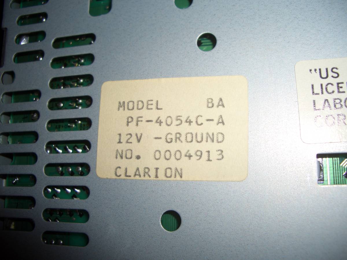 RA1 Pleo RS оригинальная опция аудио Clarion Addzest ADDZEST PF-4054C-A CD MD TUNER[C]