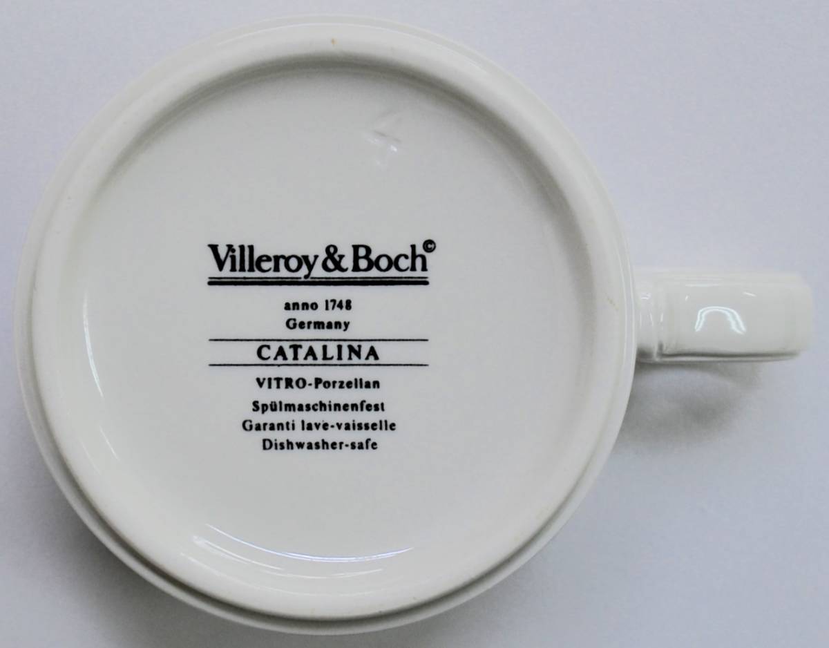 14★ Villeroy＆Boch ビレロイ＆ボッホ CATALINA カタリナ カップ&ソーサー C/S 1客 中古品 Germany カップ 洋食器 陶器 1円スタート_画像5