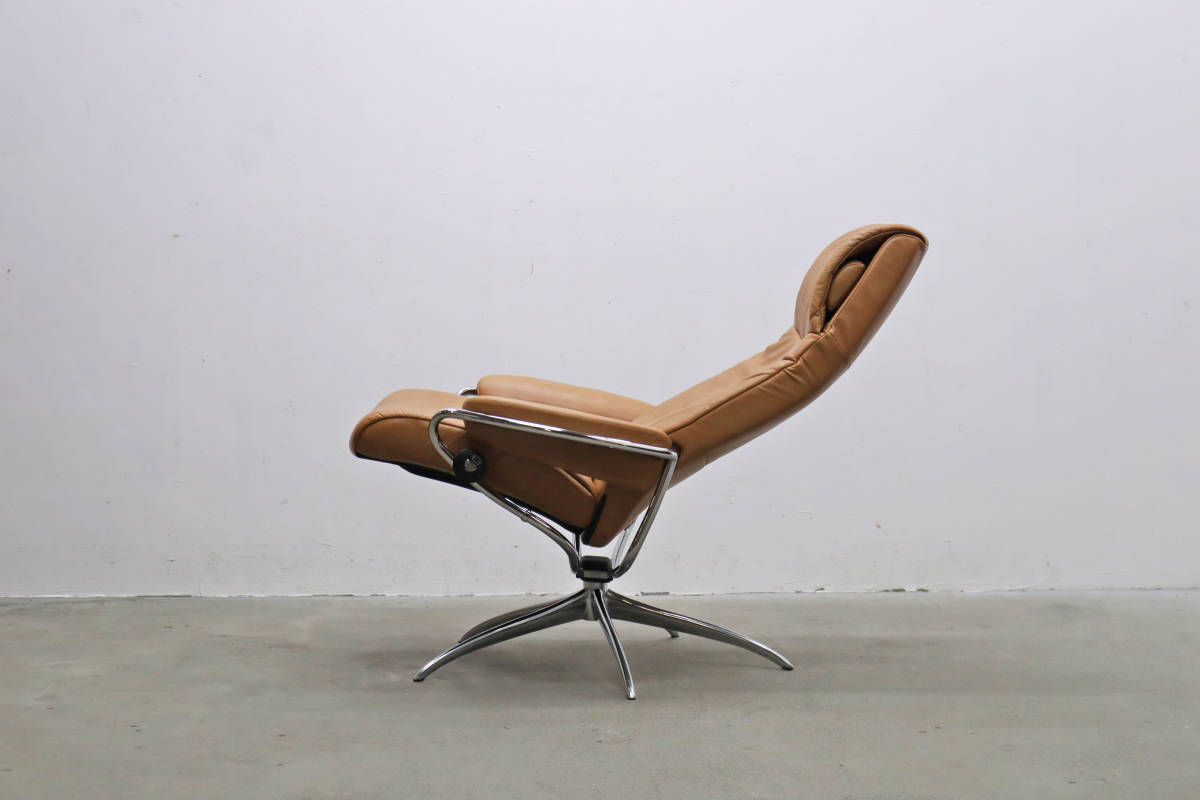 *EKORNES eko -nes -stroke less less chair Metrome Toro ottoman set original leather reclining 1P sofa Northern Europe noru way /OAT09003*