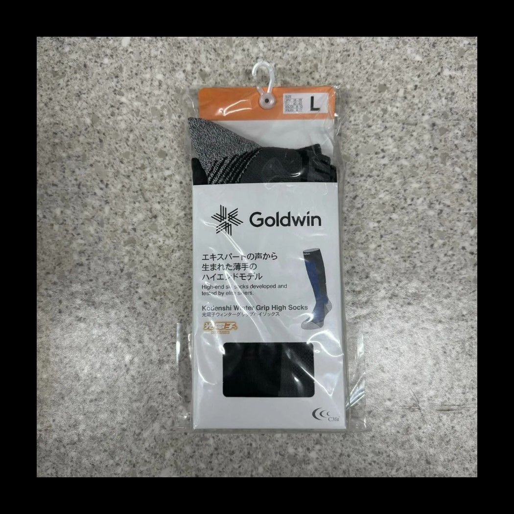 【B-25】size/L 26～28㎝　GOLDWIN ゴールドウイン（光電子）Kodenshi Winter Grip High Socks シースリーフィット ソックス GC29320