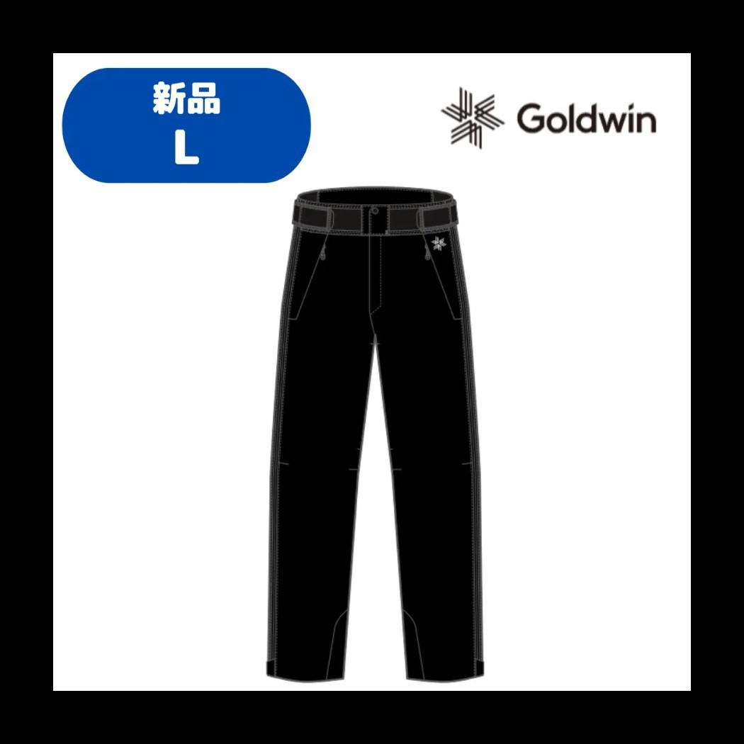 【A-90】　size/L　23-24　GOLDWIN　ゴールドウイン　Side Open Pants　G33325　BKブラック　スキーウェア パンツ メンズ