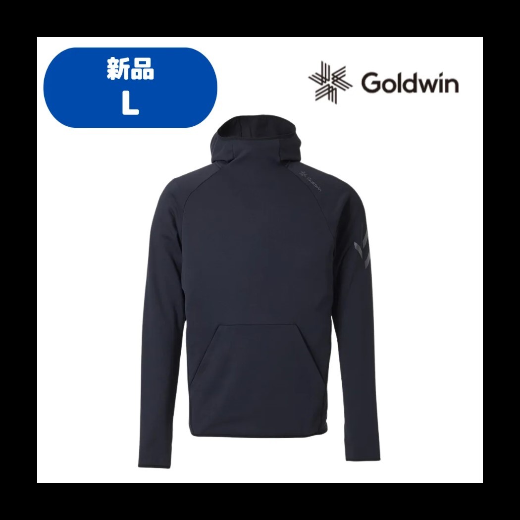 【D-21】　size/L　GOLDWIN　ゴールドウイン　STRETCH FLEECE HOODIE　G50320P　カラー：BKブラック　サイズ：L