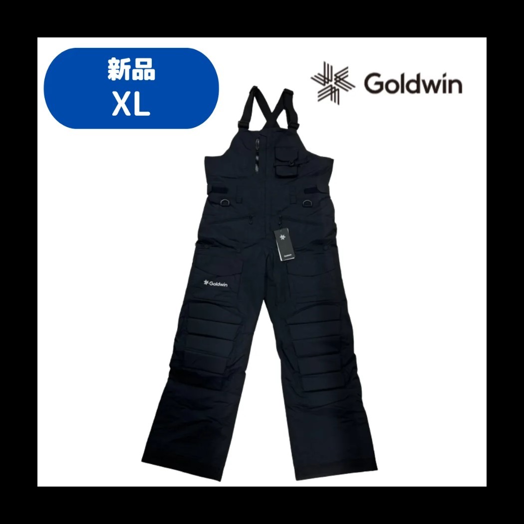 【D-54】　size/XL　GOLDWIN　ゴールドウイン　Pad Bib　G32390PP　カラー：BKブラック _画像1