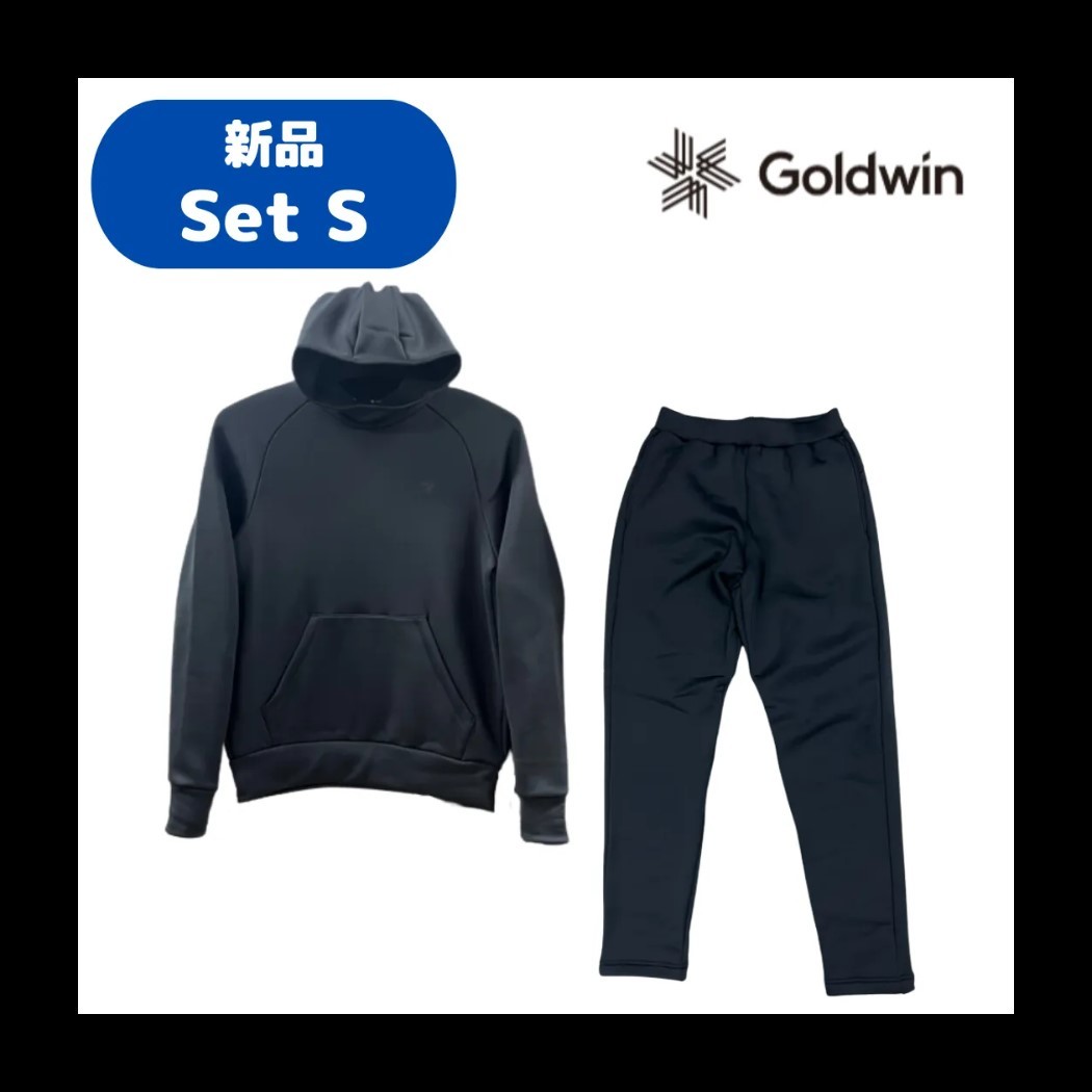 【A-6】　size/S　GOLDWIN　ゴールドウイン　BULKY FLEECE HOODIE　BULKY FLEECE G52701P　G52702P　上下セット　セットアップ　カラー：BK