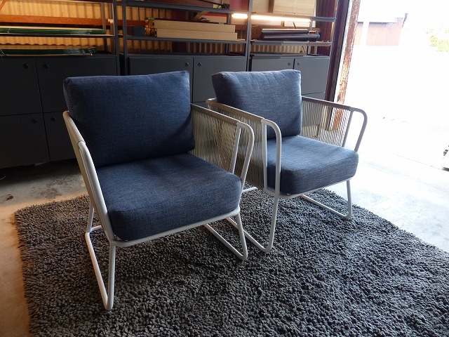 ② Oliver l outdoor / garden furniture l1P sofa ×2 legs set l light weight chair l terrace / store l28.6 ten thousand jpy 