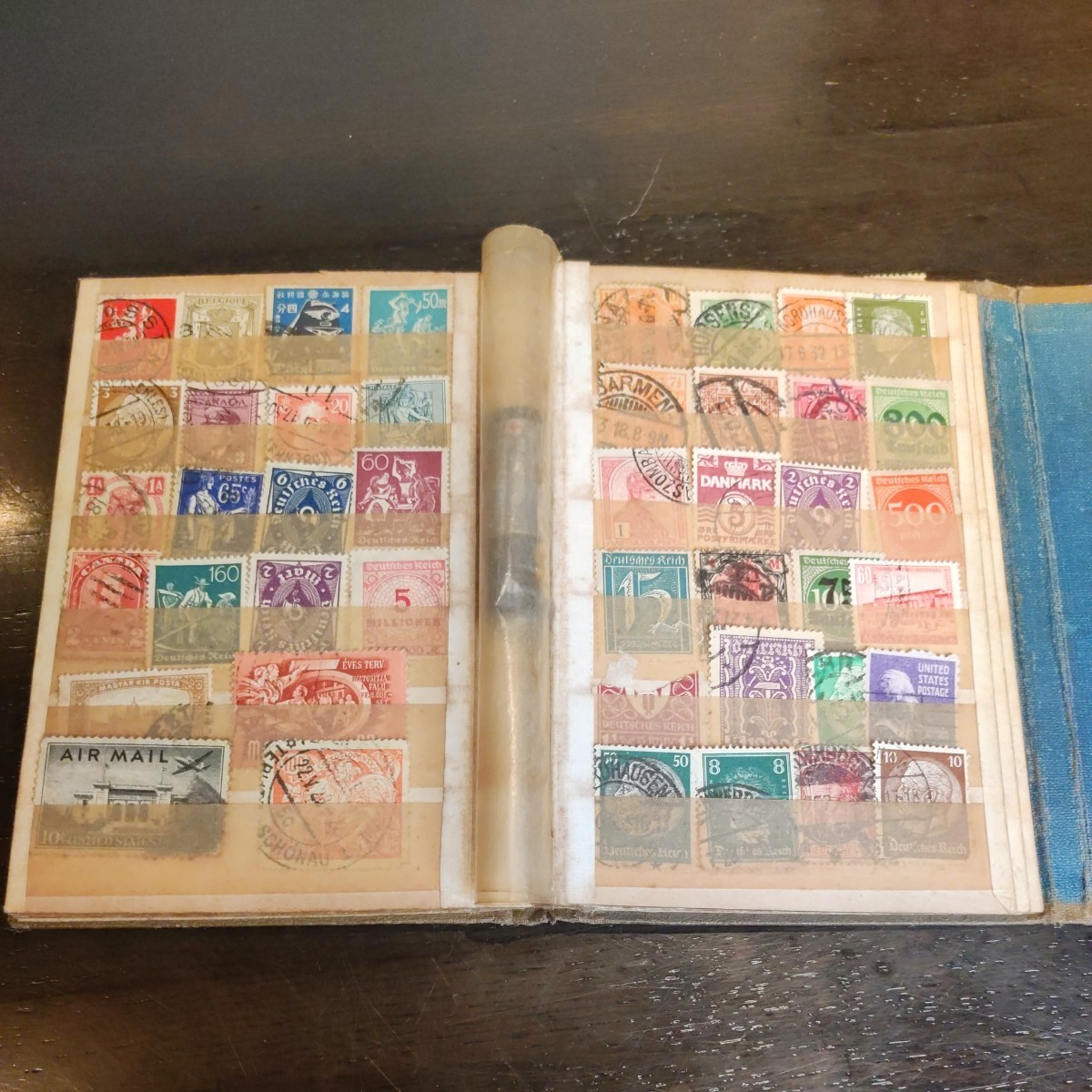 #38 海外 切手 使用済 約250枚 コレクション コレクター　アンティーク 中古 切手ストックブック アルバム_画像4