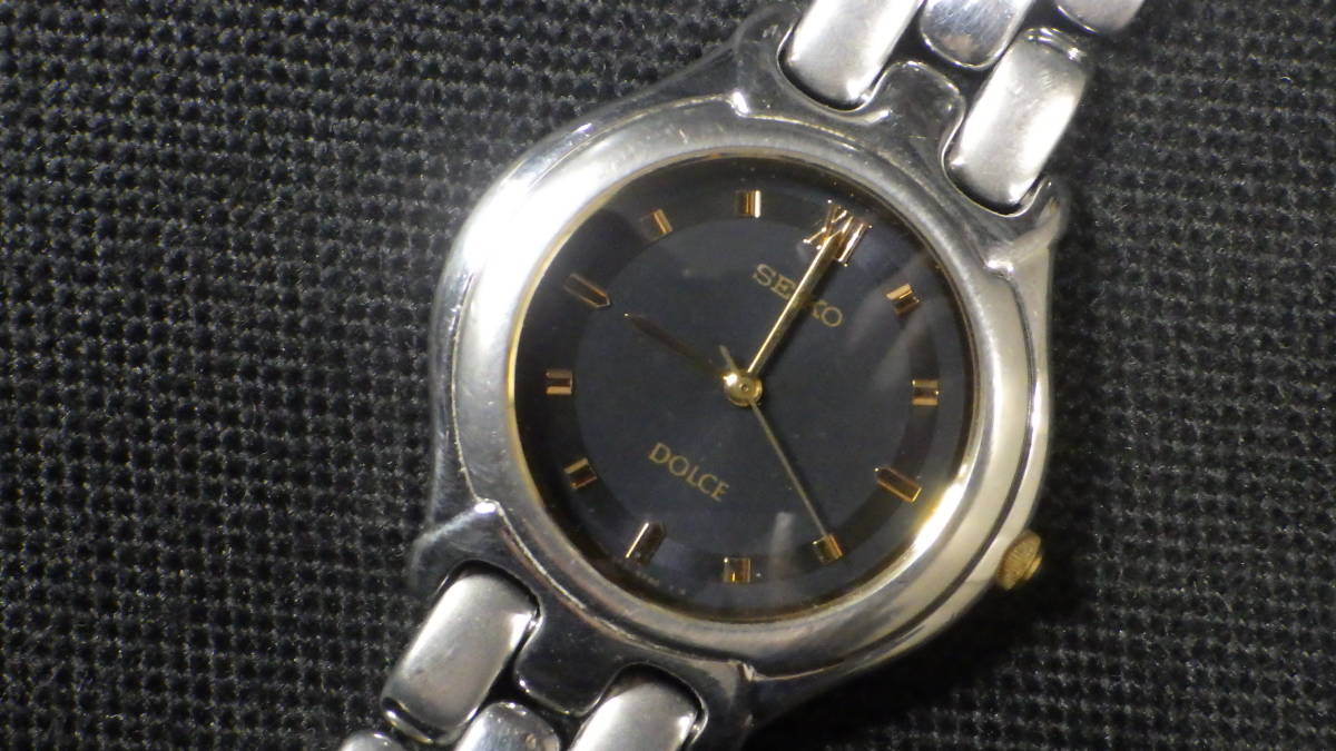  ☆SEIKO セイコー DOLCE ドルチェ vintage【5E31-6E90】3針 レディース クォーツ腕時計 動作品☆_画像1