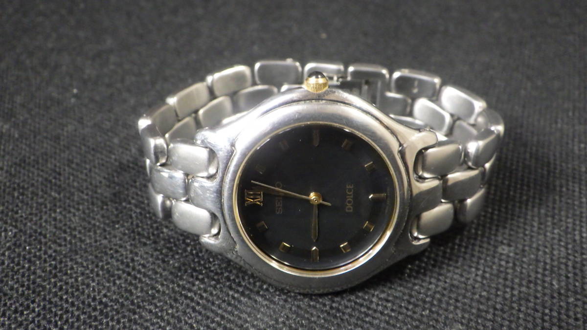  ☆SEIKO セイコー DOLCE ドルチェ vintage【5E31-6E90】3針 レディース クォーツ腕時計 動作品☆_画像3