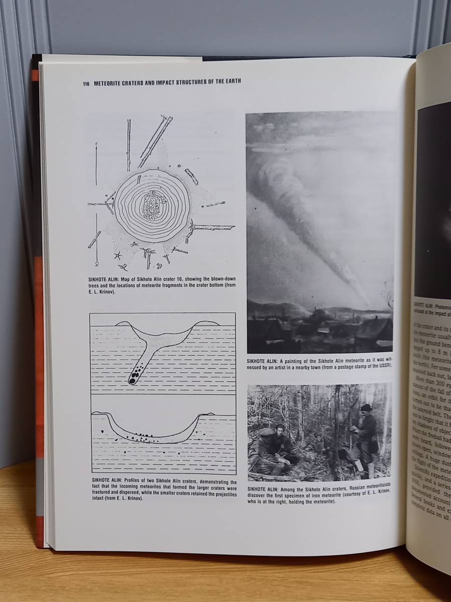 英語洋書　隕石クレーターと地球の衝突構造　Meteorite Craters and Impact Structures of the Earth 　hm2401_画像7