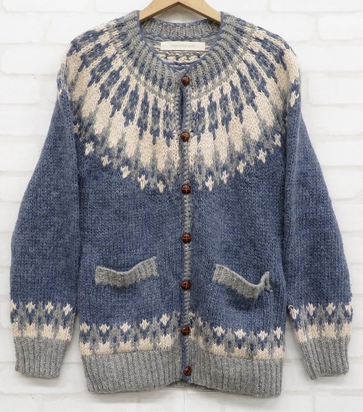 7T0335# Inpaichthys Kerri alpaca . wool knitted cardigan Inpaichthys kerri