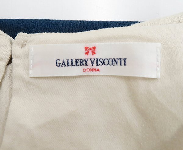 6T6396【クリックポスト対応】GALLERY VISCONTI リボン付切替フリルワンピース ギャラリービスコンティ_画像3