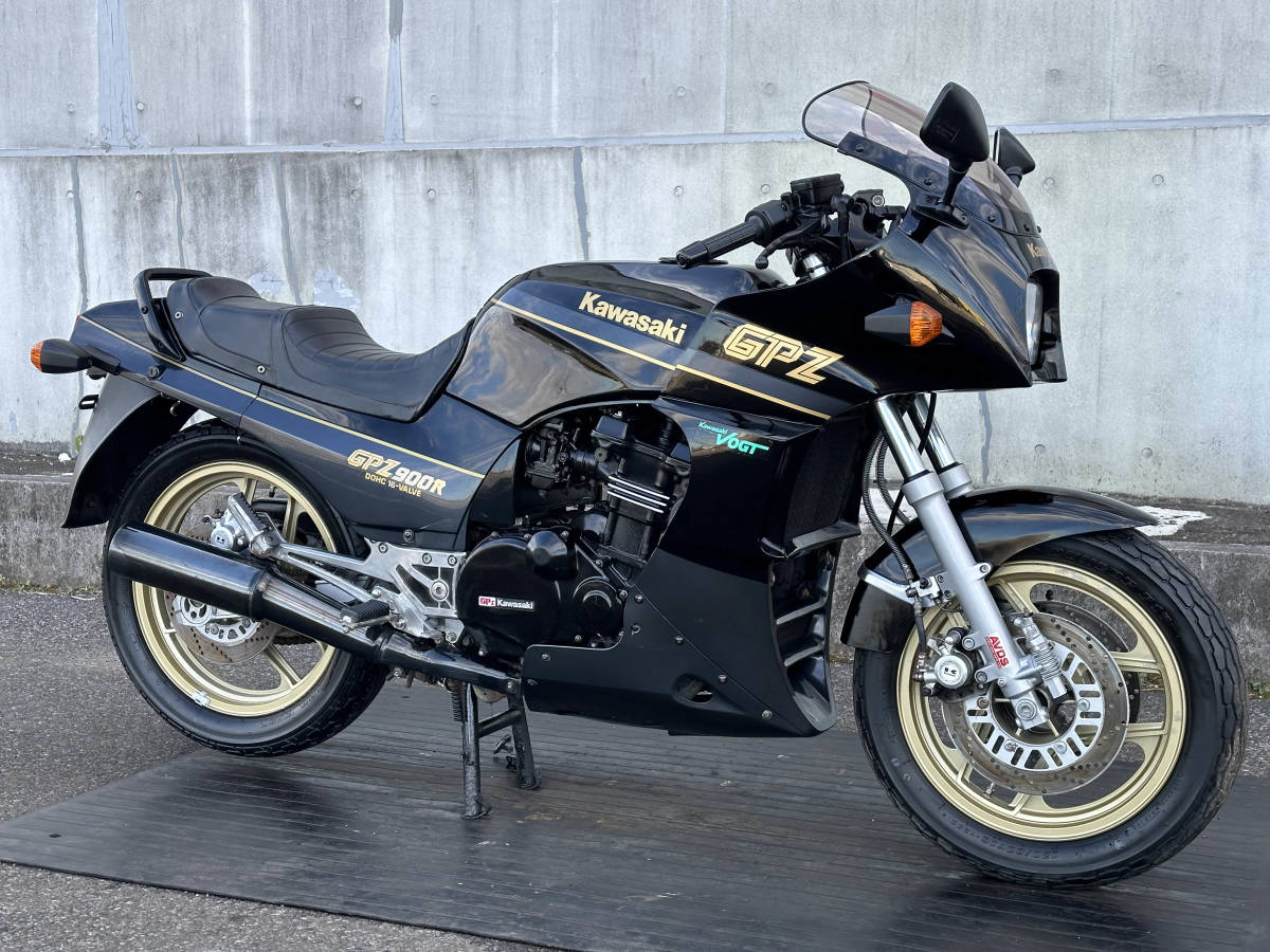 極上GPZ900R A6 エンジン絶好調!! KAWASAKI カワサキ エンジン実働 動画あり 旧車絶版車 ニンジャ NINJA GPZ750R トップガン_画像1