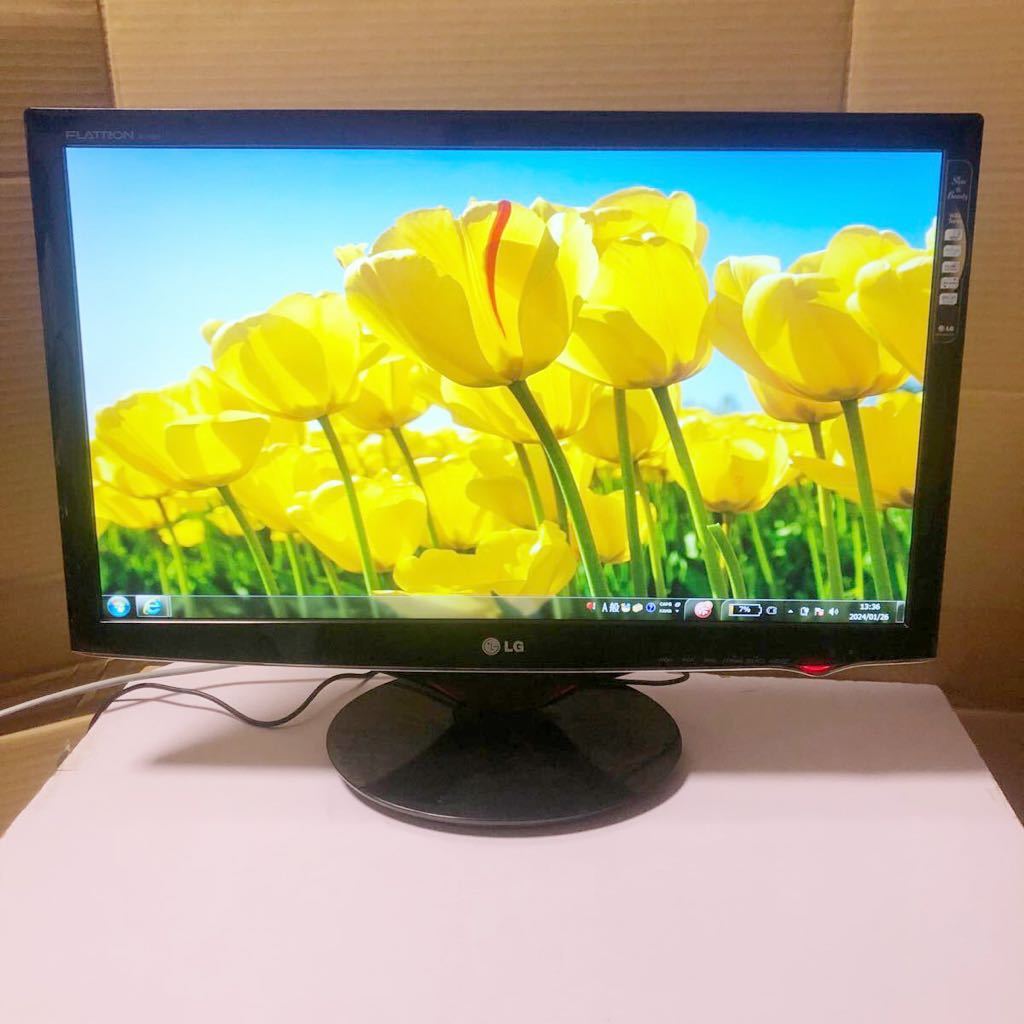 中古LG FLATRON W2486L-PF / W2486LV 24インチ 液晶モニターHDMI x2対応 動作品 SHY843_画像1