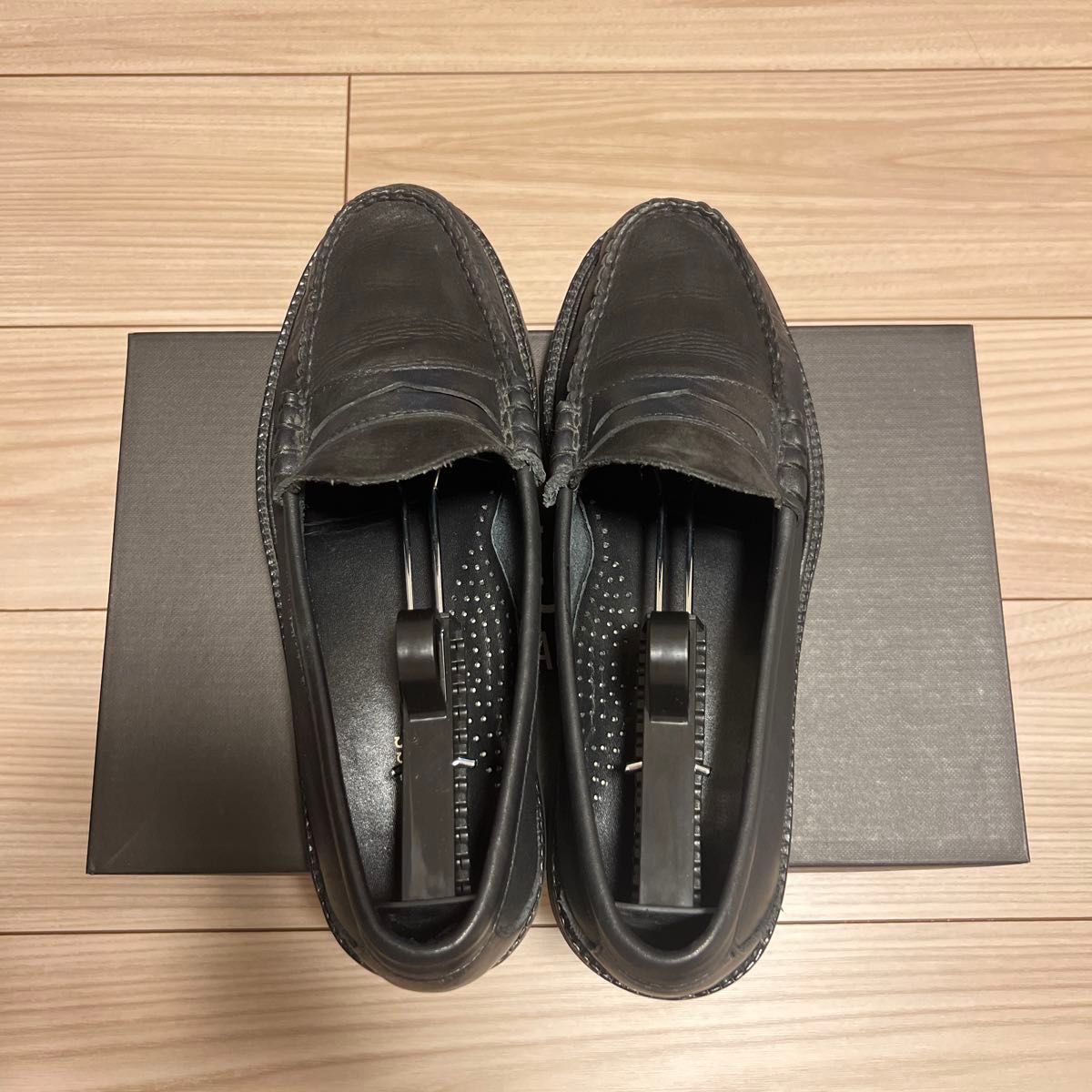 バーニーズ別注 G H BASS ローファー BLACK Size 7H|Yahoo バーニーズ別注 G H BASS ローファー BLACK Size 7H|Yahoo