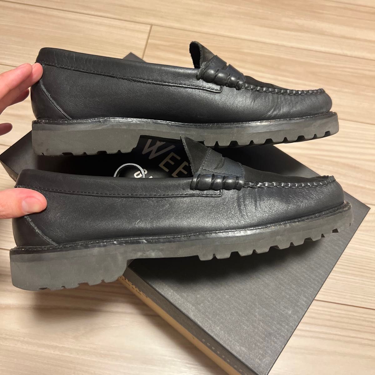 バーニーズ別注 G H BASS ローファー BLACK Size 7H|Yahoo バーニーズ別注 G H BASS ローファー BLACK Size 7H|Yahoo