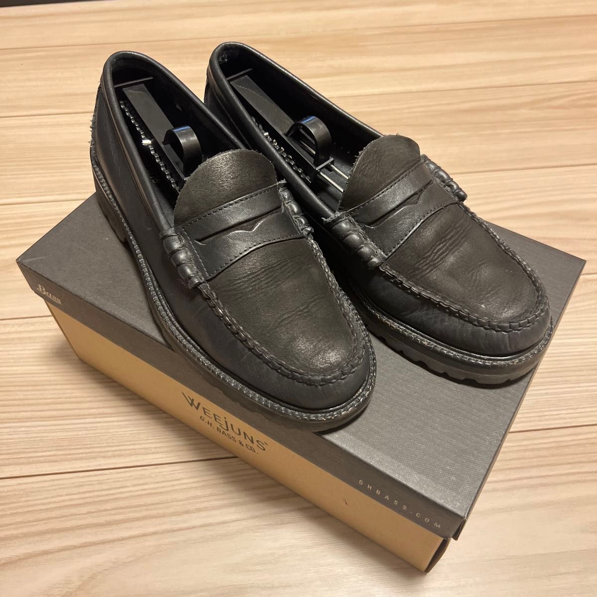 バーニーズ別注 G H BASS ローファー BLACK Size 7H|Yahoo バーニーズ別注 G H BASS ローファー BLACK Size 7H|Yahoo