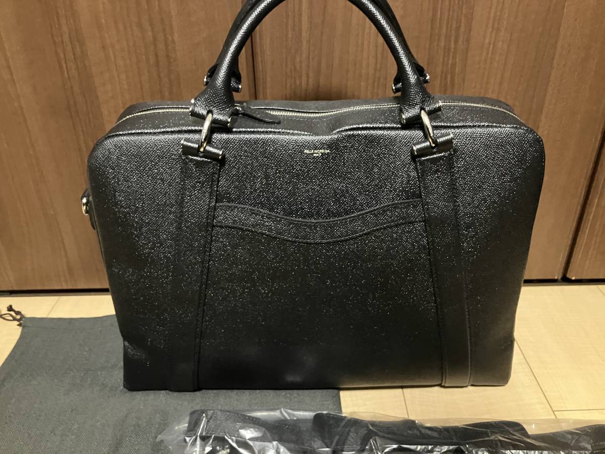 ＊使用1ヶ月のみ＊ ペッレモルビダ デッキナイン 黒 PELLE MORBIDA デッキ9 ブラックpmo-9b002 blk ビジネスバッグ ブリーフケース_画像3