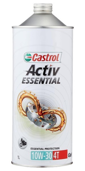 カストロール(Castrol) 4サイクル エンジンオイル アクティブ エッセンシャル 1L 10W-30 鉱物油 入数：1缶 2輪_画像1