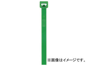 SapiSelco セルフィット カラーケーブルタイ緑 3.5mm×140mm SEL.12.210R(7670478) 入数：1袋(100本)_画像1