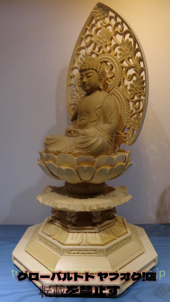 最新作 阿弥陀如来坐像 総檜材 木彫仏像 仏教美術 精密細工 仏師 最新作 阿弥陀如来坐像 総檜材 木彫仏像 仏教美術 精密細工 仏師