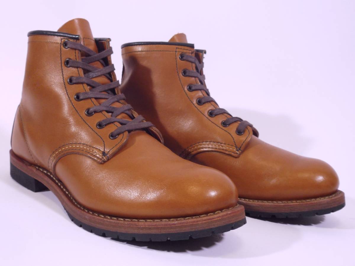 廃番/極上革 REDWING 9013 BECKMAN/ベックマン 7.5D FEATHERSTONE 1使用のみ/ソール減りほぼゼロの極美品 レッドウィング_BECKMANのために製作した極上FEATHERSTONE