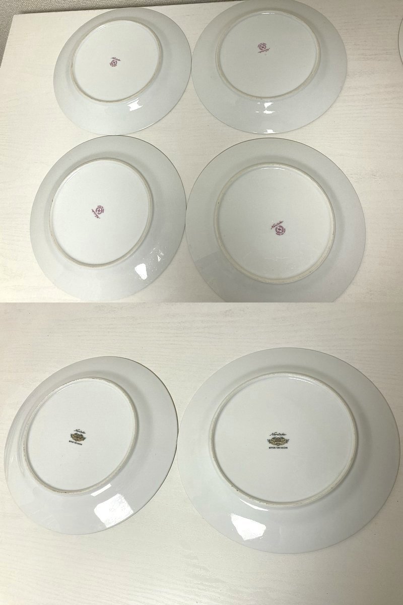 送料込み ■ ノリタケ 日本陶器 食器セット 金彩 皿 6枚 スープ皿 4枚 Noritake_画像6