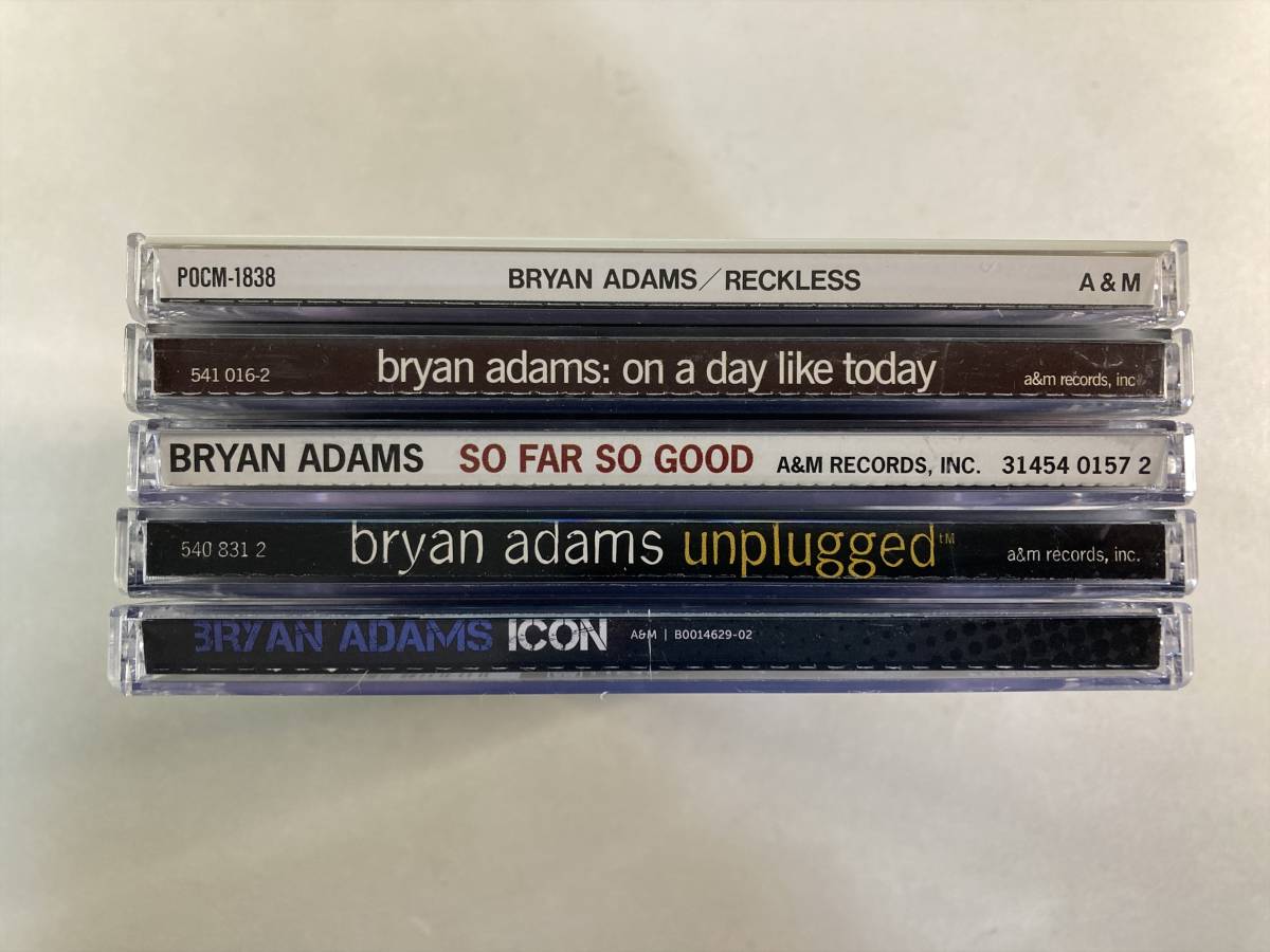 W8134 ブライアン・アダムス 5枚セット｜Bryan Adams Reckless On a Day Like Today MTV Unplugged So Far So Good ICON