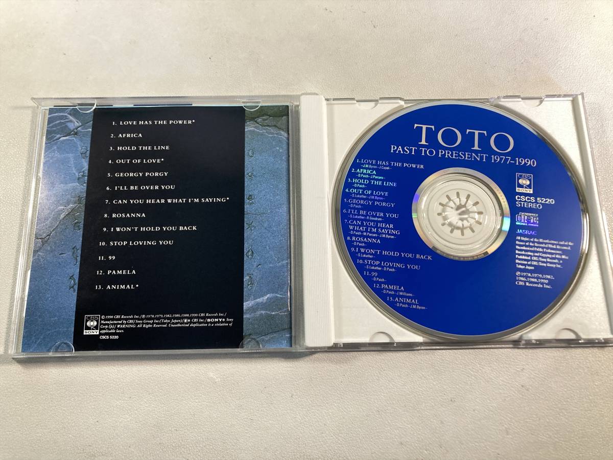 【1】M7346◆TOTO／Past To Present 1977-1990◆グレイテスト・ヒッツ◆国内盤◆帯付き◆CSCS-5220◆_画像3