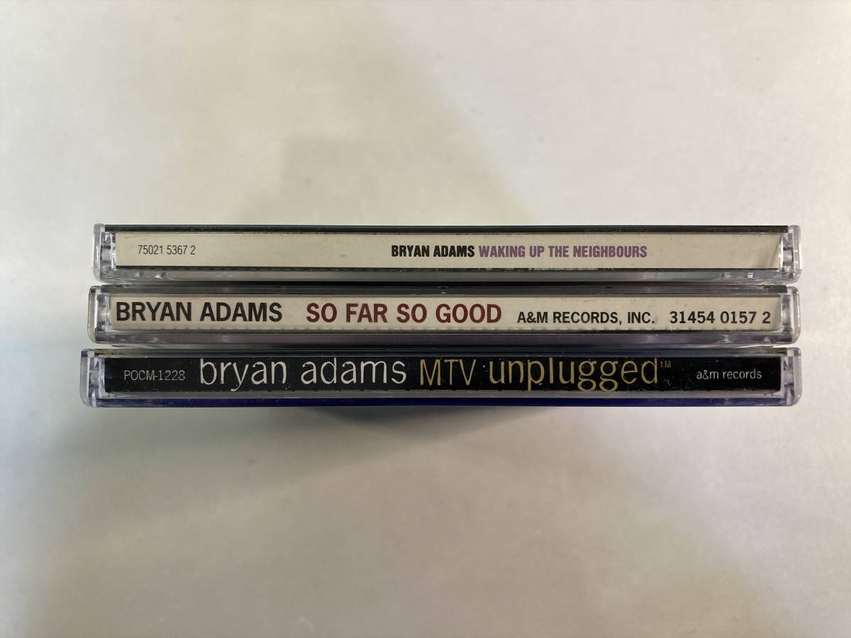 W8188 ブライアン・アダムス 3枚セット｜Bryan Adams So Far So Good Waking Up the Neighbours MTV Unplugged