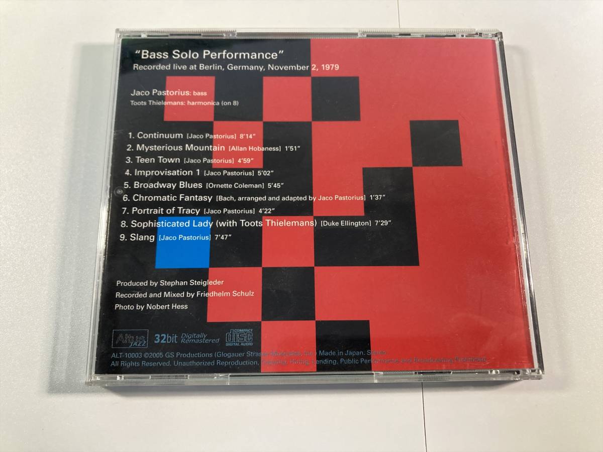 【1】7394◆Jaco Pastorius／Live At Berliner Jazztage◆ジャコ・パストリアス・ベース・ソロ・パフォーマンス◆国内盤◆帯付き◆の画像2