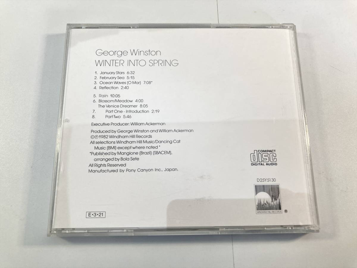 【1】M7527◆George Winston／Winter Into Spring◆ジョージ・ウィンストン／ウィンター・イントゥ・スプリング◆国内盤◆D25Y5130◆_画像2