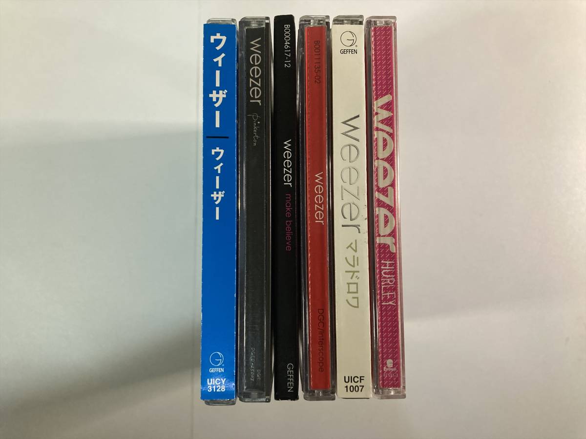 W8229 ウィーザー 6枚セット｜Weezer Pinkerton Maladroit Make Believe Hurley Blue Album Red Album