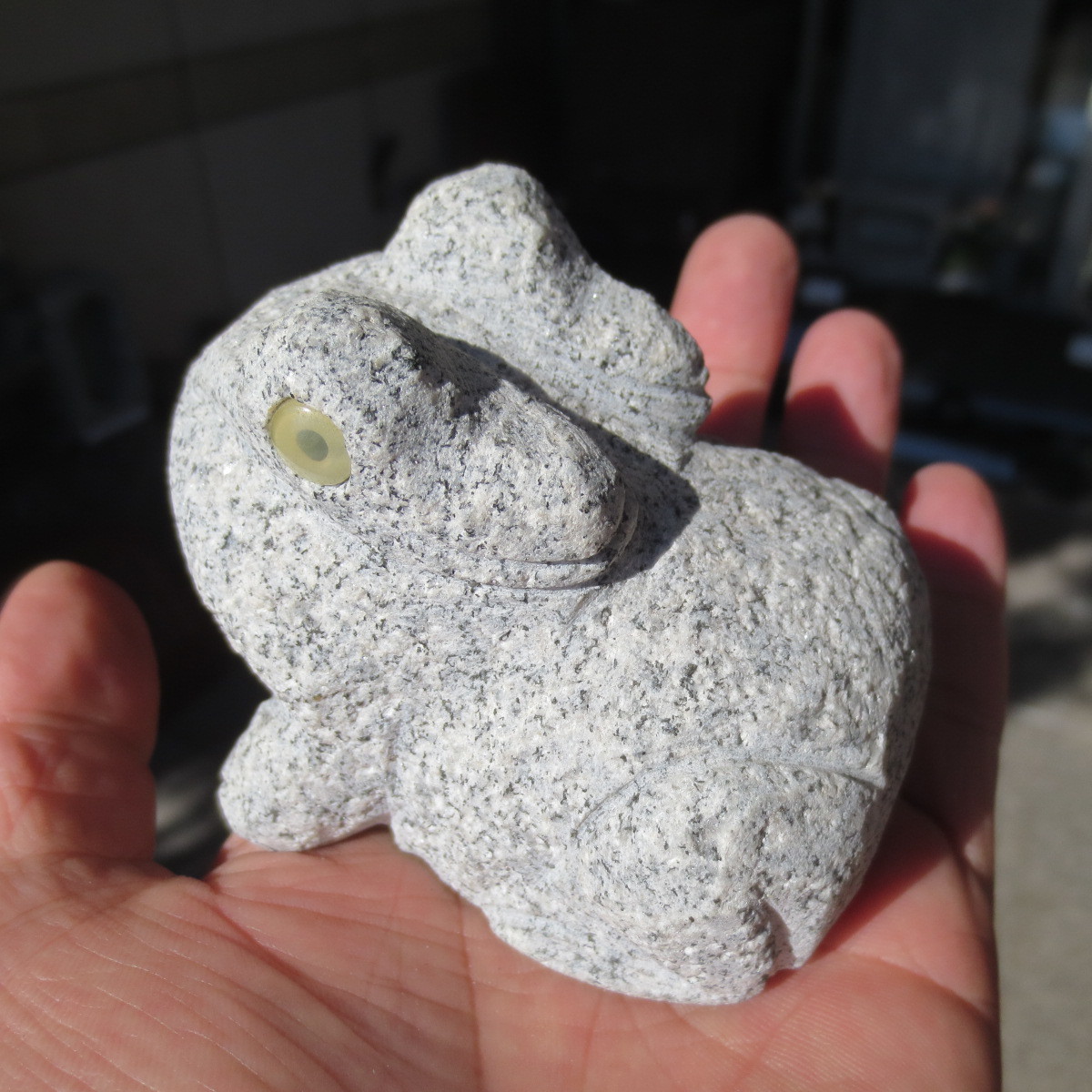 ka.. frog ornament ornament .. stone miscellaneous goods . goods stone. frog 1 piece KE003-B free shipping 