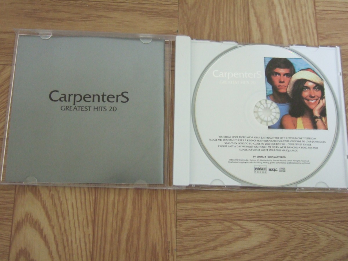 【CD】カーペンターズ CARPENTERS / GREATEST HITS 20