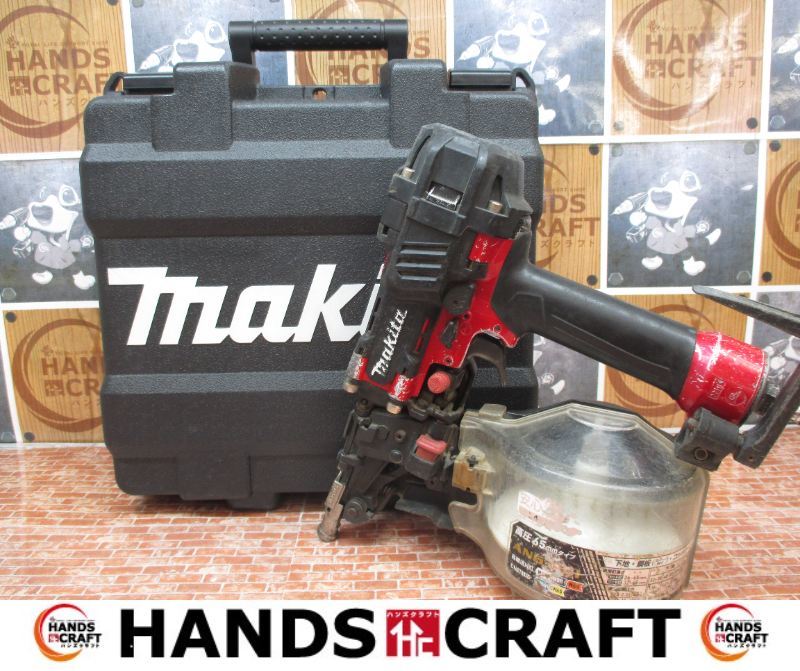 マキタ makita AN636H 高圧釘打機 中古品 ケース/保護メガネ/説明書付き 【ハンズクラフト宜野湾店】