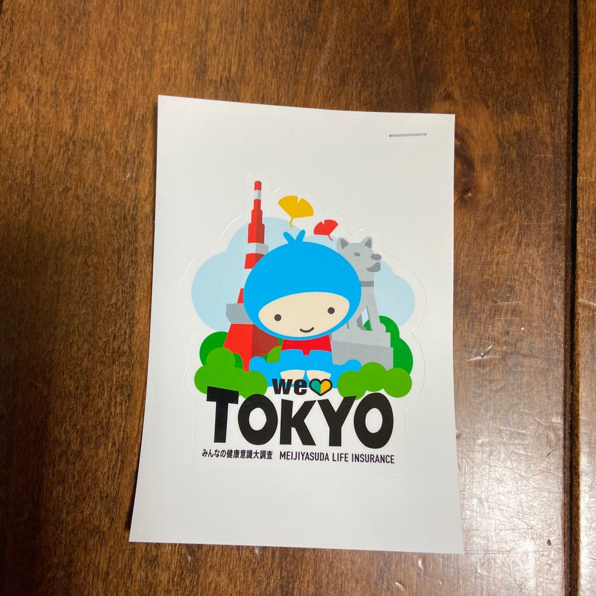 we TOKYO シール　ライト！くん　ステッカー　シール　明治安田生命_画像1