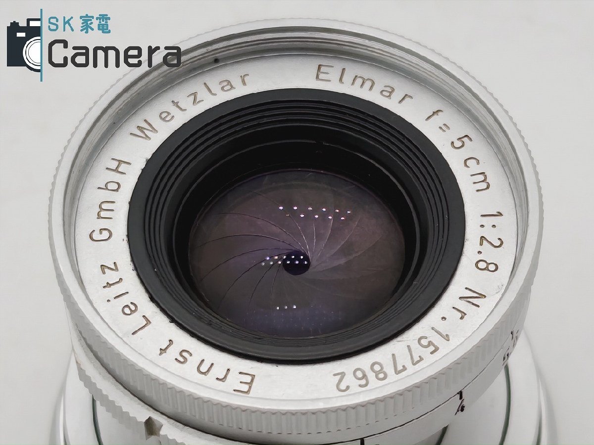 Leitz Ernst Leitz GmbH Wetzlar Elmar 5cm F2.8 Mマウント Leitz UVaフィルター付 ライツ エルマー 2024年1月清掃の画像7