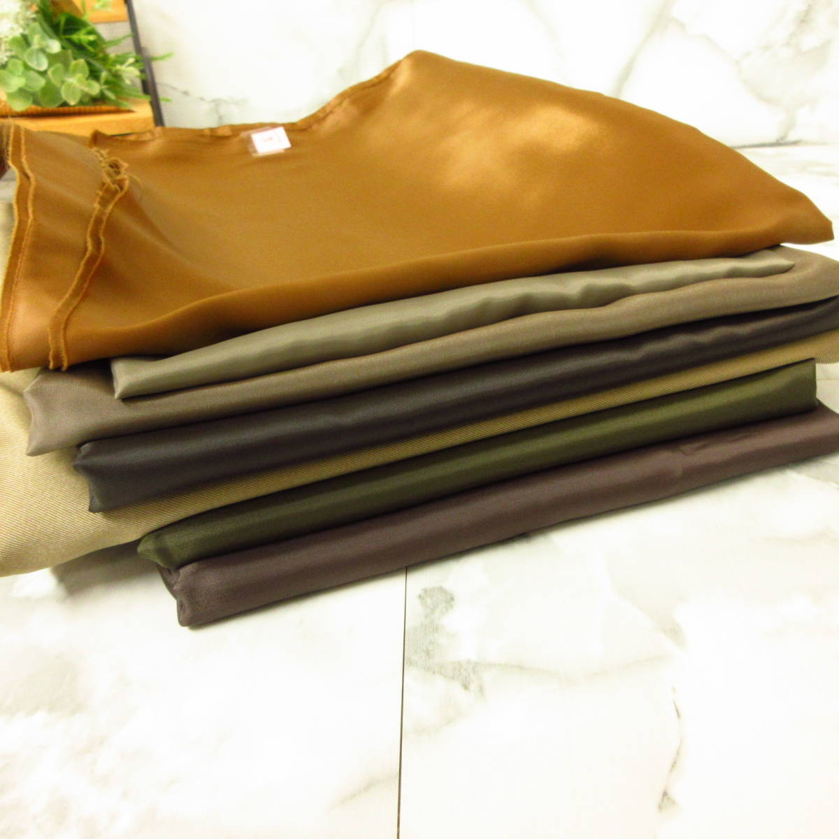 21.1m* prompt decision price *1m per 100 jpy * made in Japan polyester lining *7 sheets assortment lucky bag * light brown group mix* handicrafts dressmaking hand made * translation have B goods outlet *B