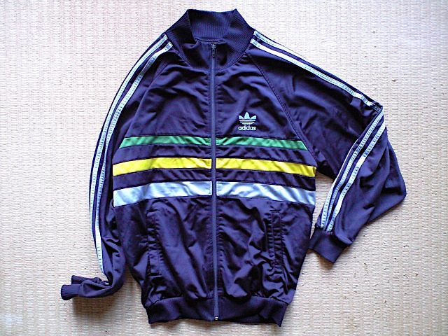 即決 90s ヴィンテージ adidas 胸3本ライン ビックシルエット ジャージ あのちゃん 同型 ネイビー グリーン イエロー サックスブルー_画像6