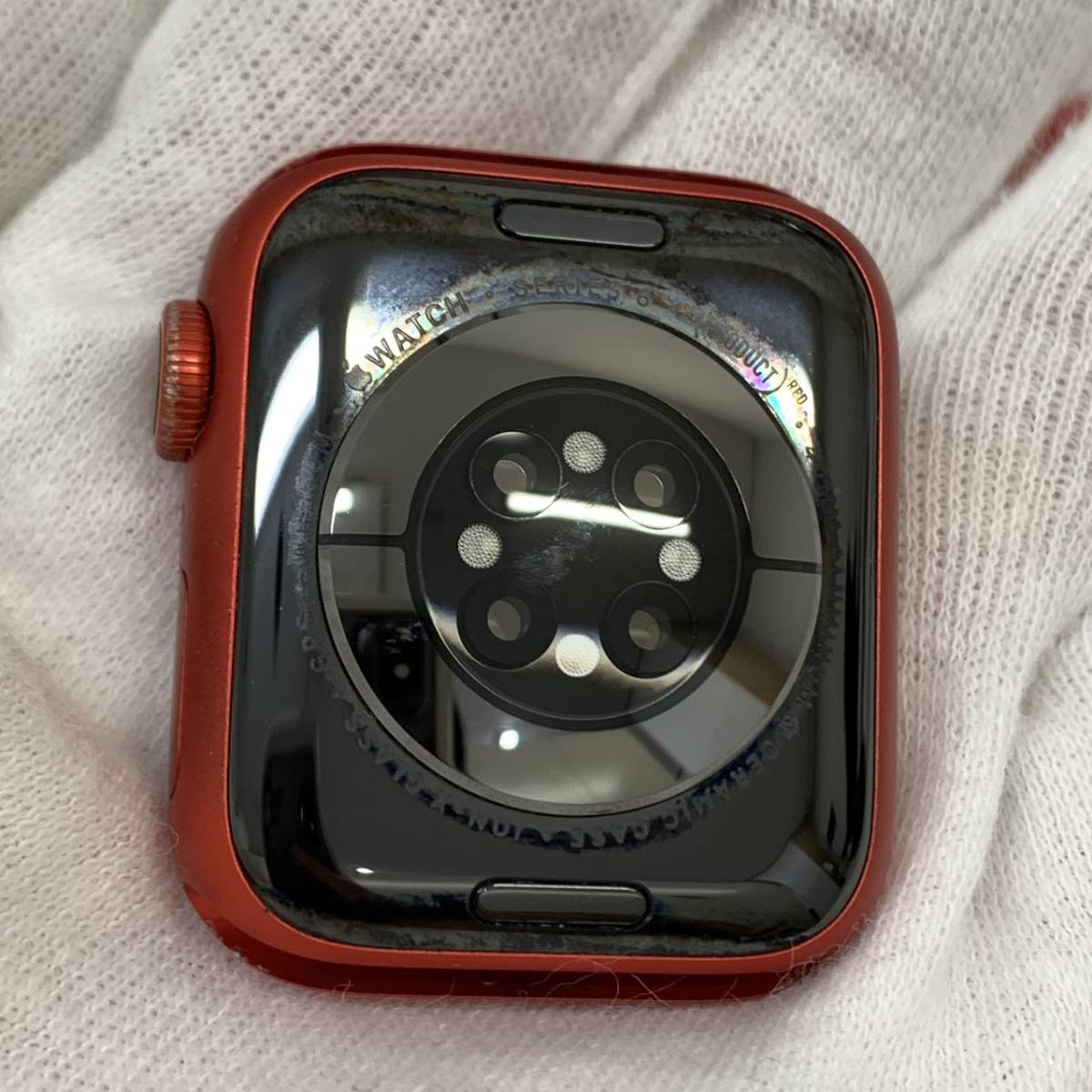 爆速発送 ジャンク品 Apple Watch Series 6 40mm GPSモデル レッド 本体のみ M02C3J/A 電源ボタン使用不可_画像3
