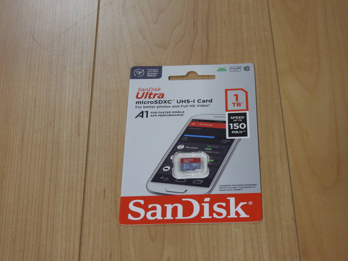 新品未使用 マイクロSDカード 1TB サンディスク 150mb/s 送料無料 高速 sandisk microSDカード ニンテンドースイッチ 即決 _画像3