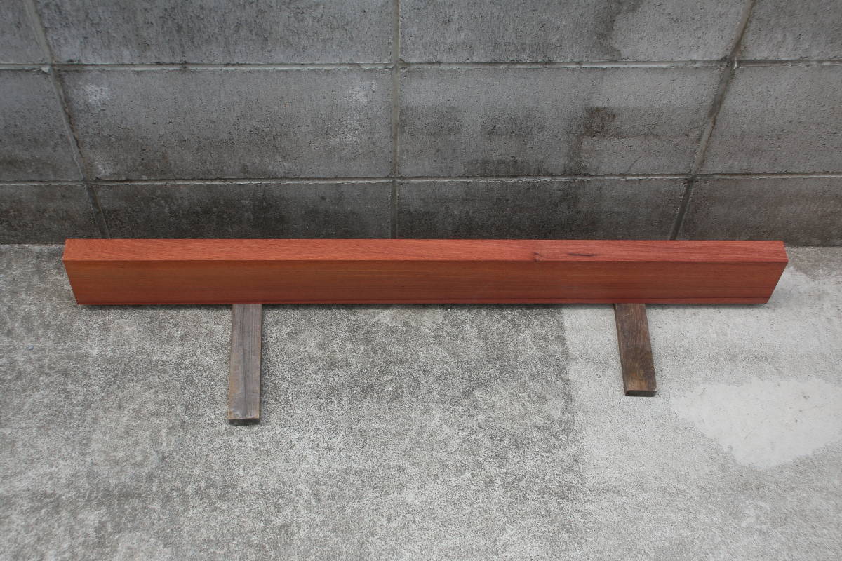 花梨　カリン　無垢材　棚板　テーブル　長さ93.5cm　幅9.6cm　厚み3.4cm_画像7