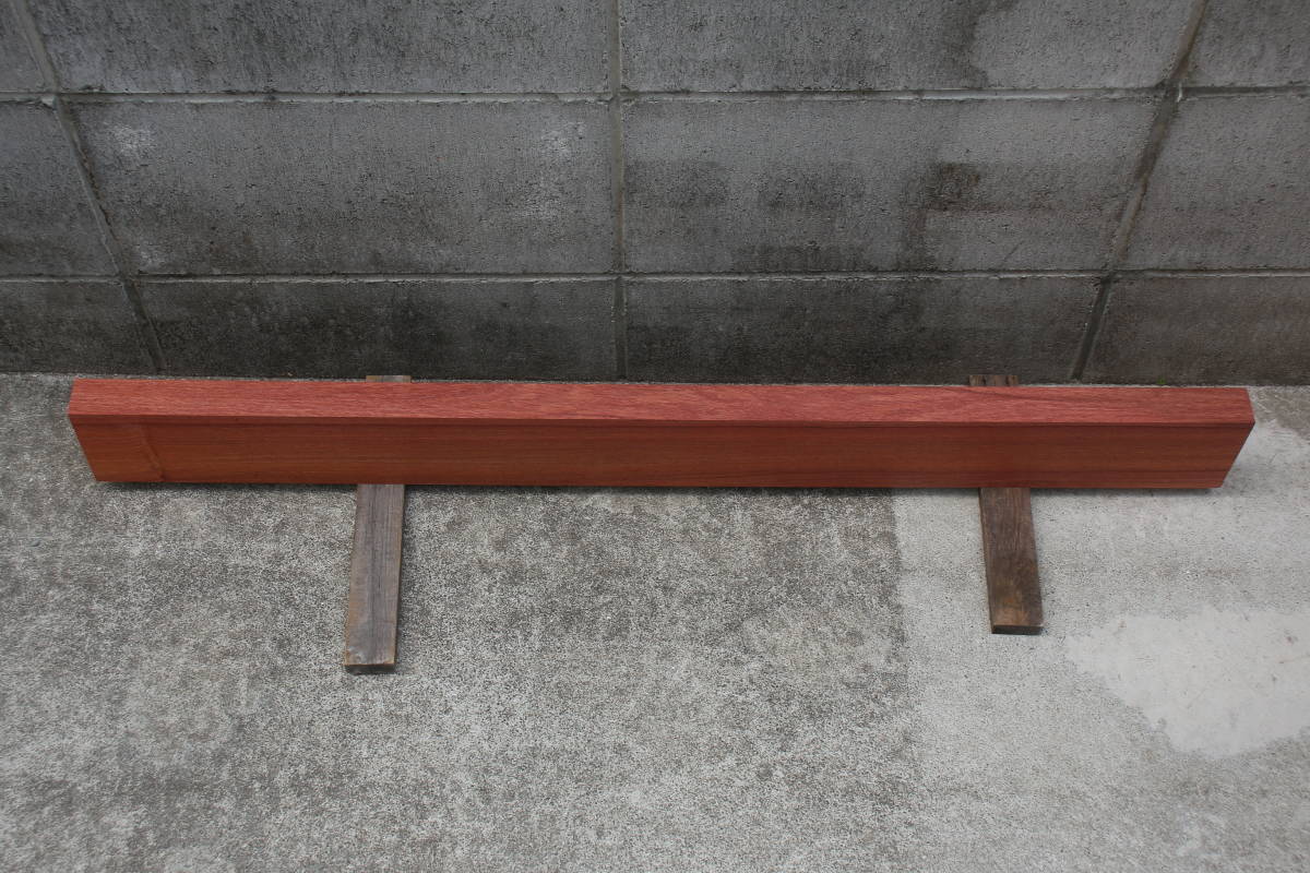 花梨　カリン　無垢材　棚板　テーブル　長さ93.5cm　幅9.6cm　厚み3.4cm_画像8