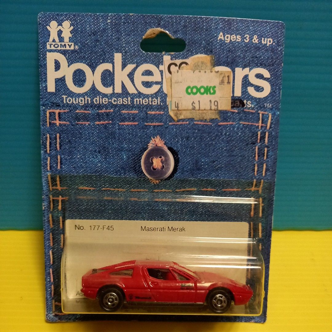 トミカ Pocket Cars F45-1-1 マセラティメラクSS (オーストラリア輸出仕様) 日本製 ブリスターパック 未開封