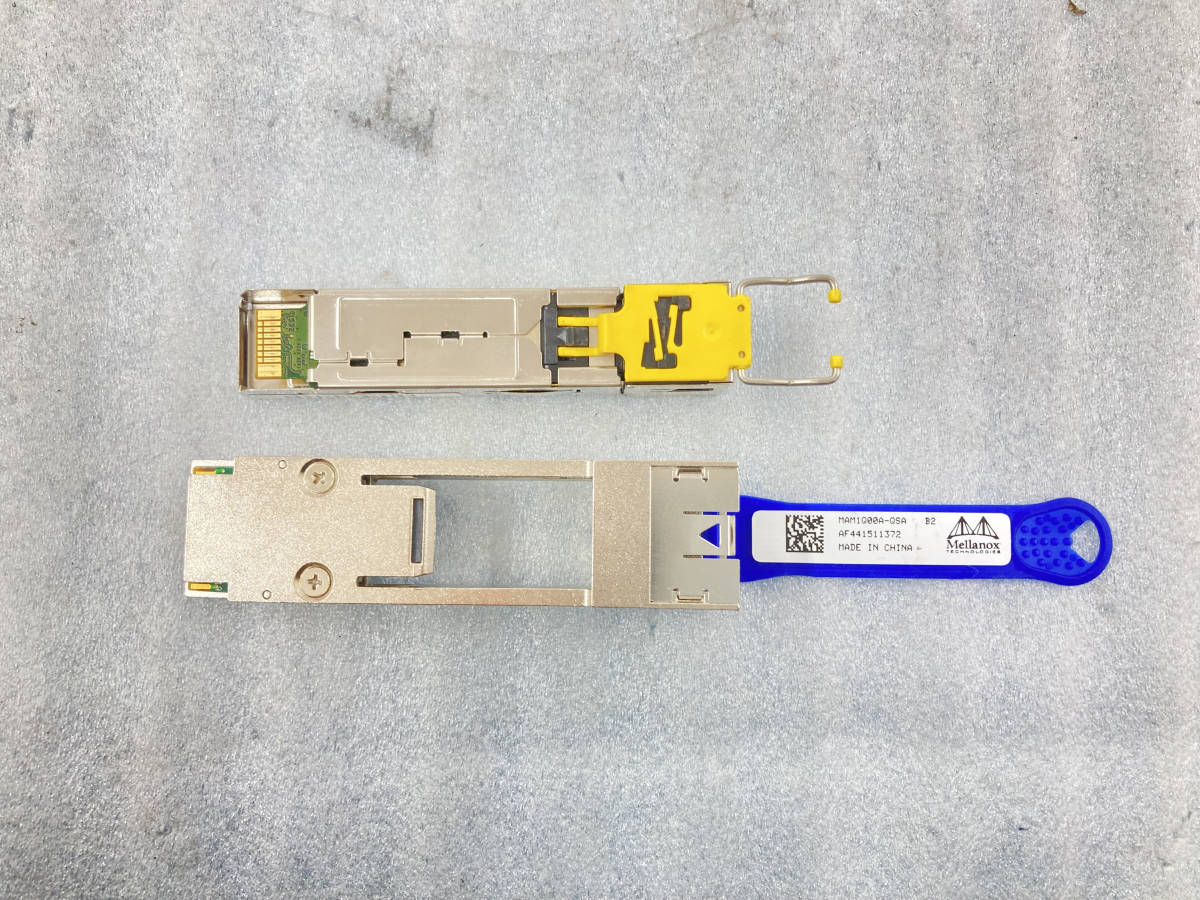 複数入荷 ★Mellanox QSFP/SFP+ cable adapter MAM1Q00A-QSA CISCO GLC-T 30-1410-04★ 動作品 の画像1