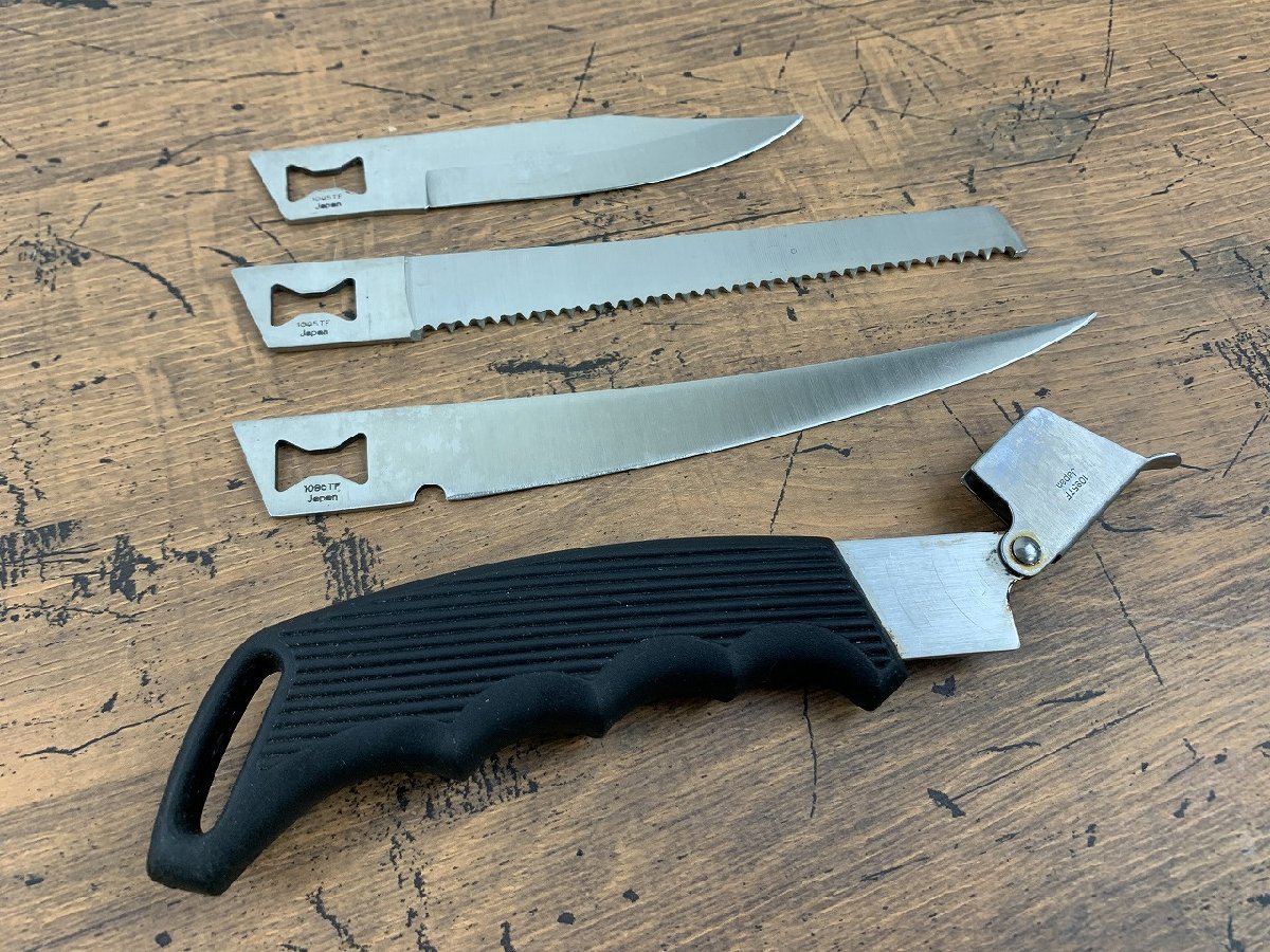 ○Y211/Kershaw BLADE-TRADER フィッシュフィレナイフ/のこぎり/ブレードトレーダー//1円～_画像3