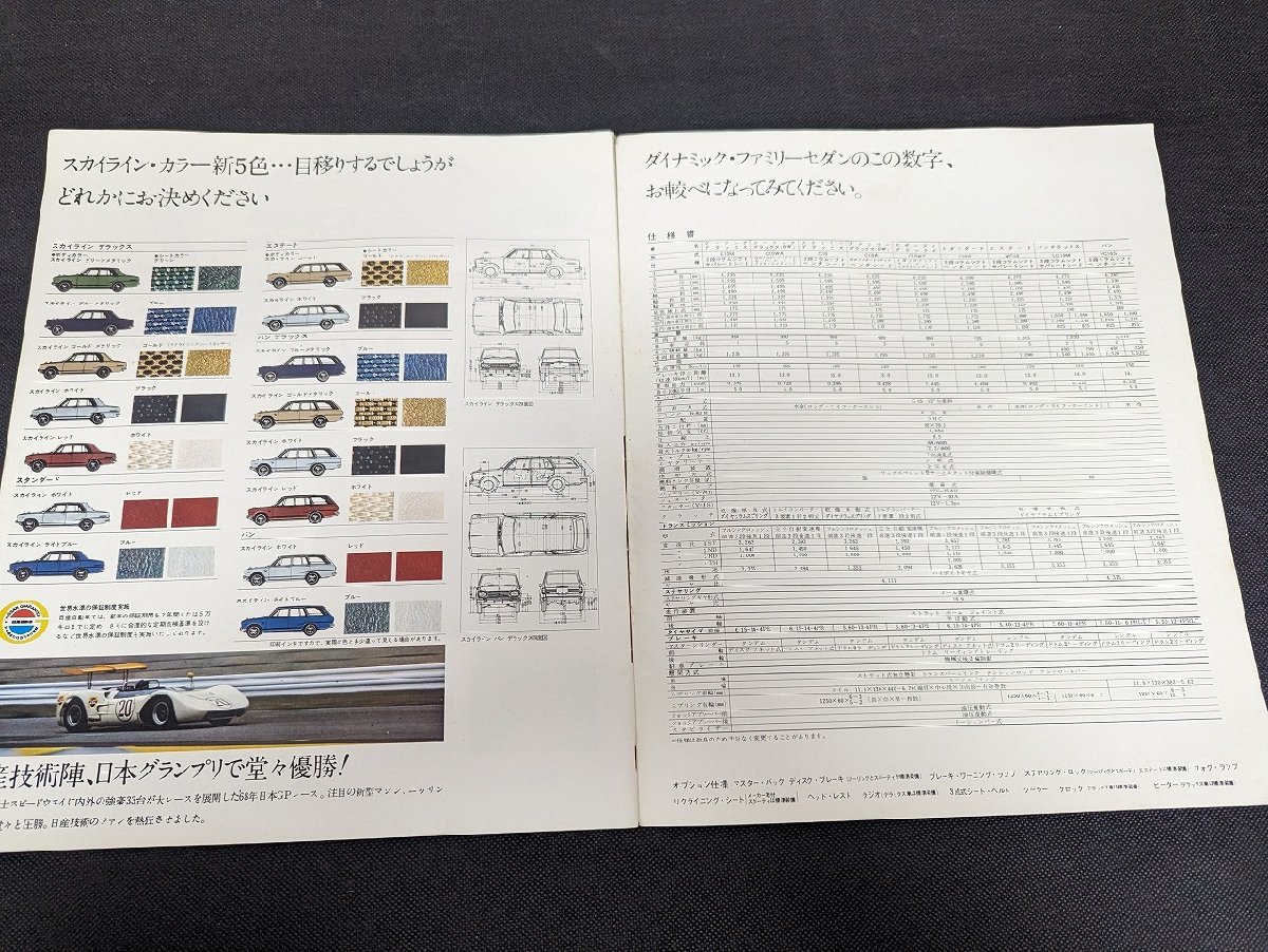 ◇M-187/旧車カタログ 日産 NISSAN ニュースカイライン 表紙含む全34ページ C10M/C10WA/C10/C10A/C10WT /１円～_画像4