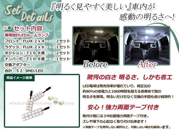 純正交換用 LEDルームランプ ホンダ N-BOX/NBOX/Nボックス JF2系 ホワイト 白 3Pセット ラゲッジランプ ルーム球 車内灯 室内_画像2