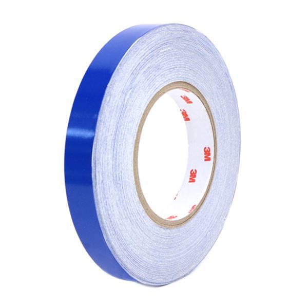 Б リフレクトラインテープ反射ステッカー 45m巻 幅 20mm 青 ブルー リフレクトテープ 3M製 テープ 蛍光 外装用 カー用品_画像1